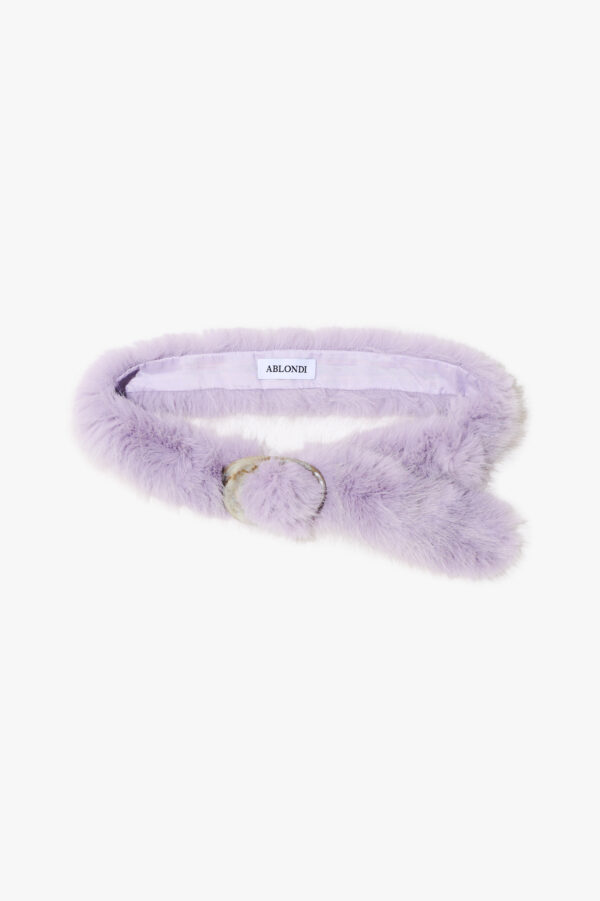 Valentina Faux Fur Lylac Belt