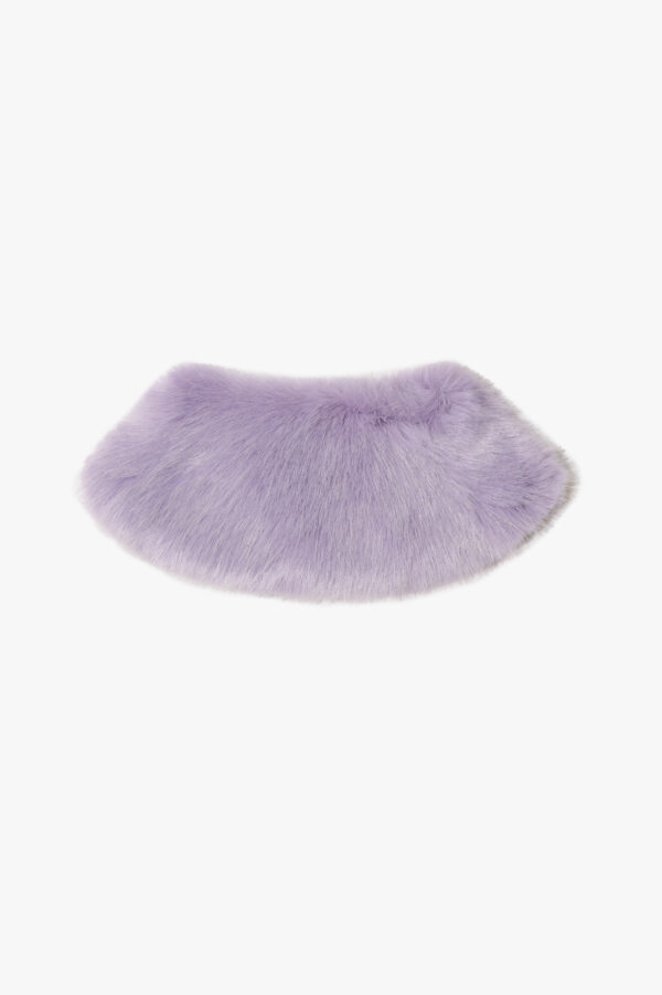 "La Venere In Pelliccia" Faux Fur Lylac Collar