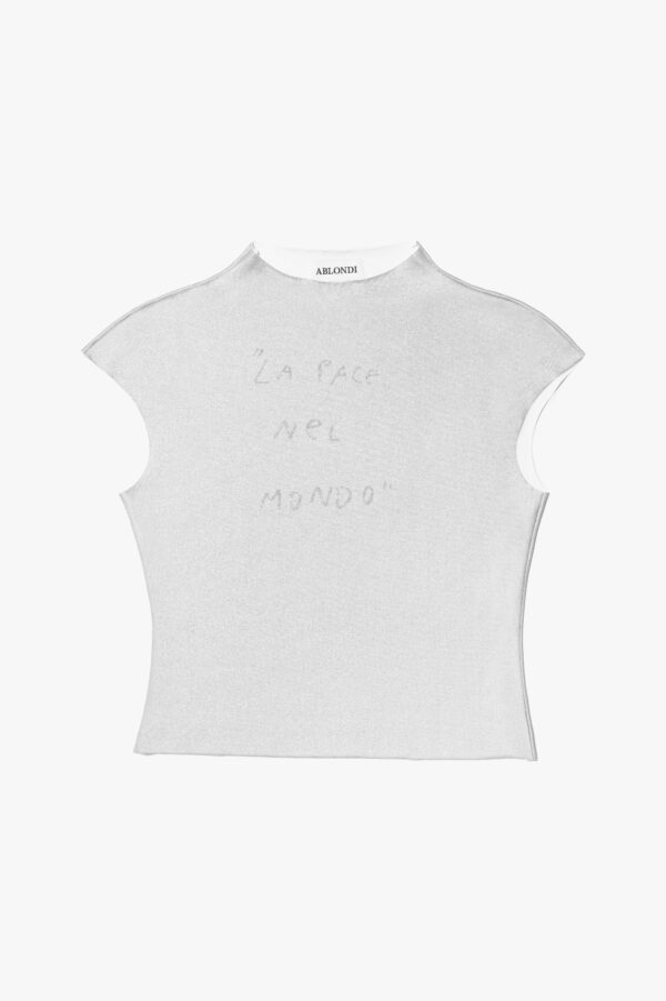 “La Pace Nel Mondo” Tee (Silver)
